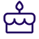 Icon representing birthday celebrations