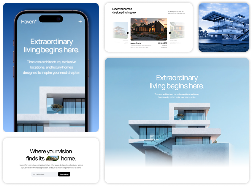 Real estate project screenshot