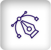 UI/UX design icon white version