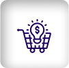 E-Commerce solutions icon white version